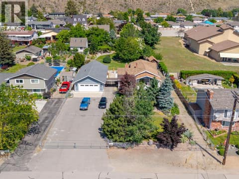 Aerial view from the front of the property at 860 Fairview Road, Oliver