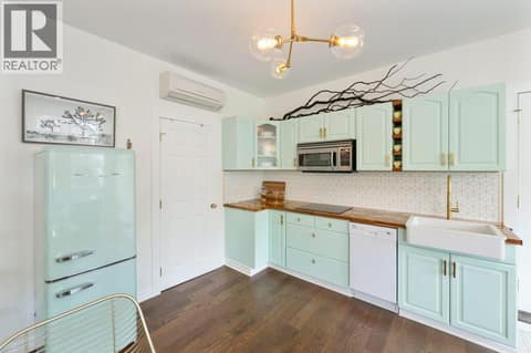 Guest house kitchen at 860 Fairview Road, Oliver