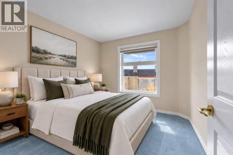 Bedroom virtually staged at 3300 Centennial Drive Unit# 303, City of Vernon