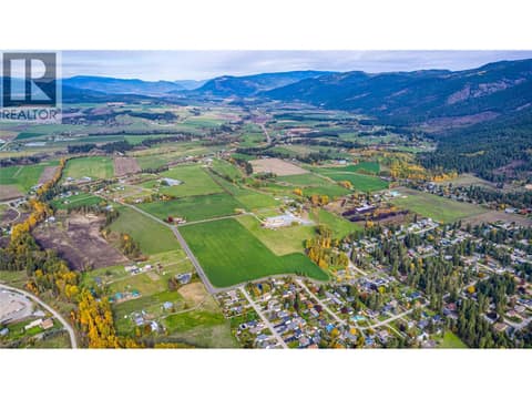 Arial view of the acreage at 1575 McLeod Road, Armstrong/ Spall.