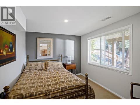 Lower level suite bedroom at 1988 Dewdney Road, McKinley Landing, Kelowna