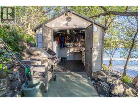 Shed with power & sink -great for dock margs! at 1988 Dewdney Road, McKinley Landing, Kelowna