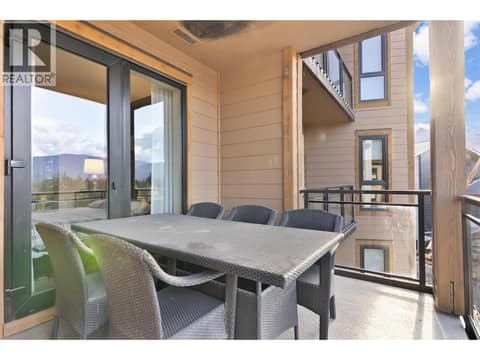 Large deck at 2950 Camozzi Road Unit# 1414, Revelstoke