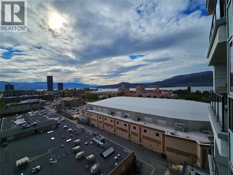 Patio view at 1232 Ellis Street Unit# 1008, Kelowna North