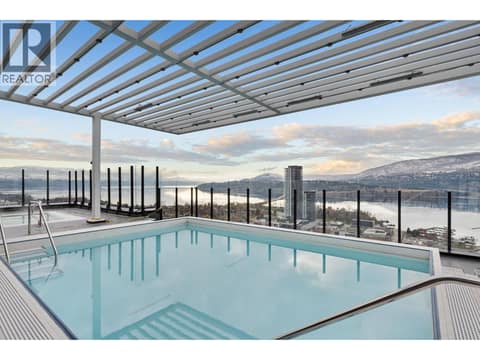 Roof top pool at 1488 Bertram Street Unit# 2808, Kelowna North