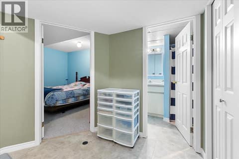 Mudroom between bedroom and bathroom downstairs at 4205 Wellington Drive, East Hill, Vernon