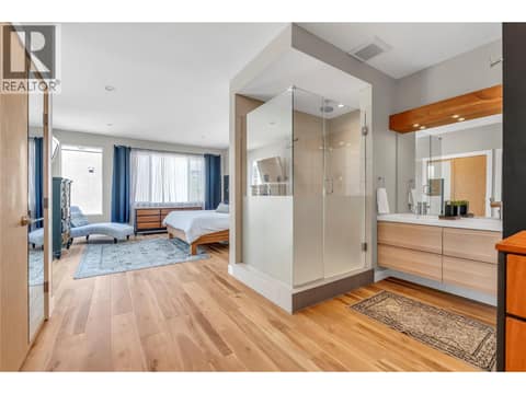 Primary Bedroom Upper Floor + Ensuite at 581 Churchill Avenue, Main North, Penticton