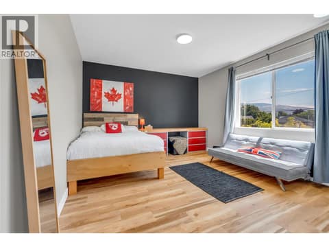 Upper Floor Bedroom 1 at 581 Churchill Avenue, Main North, Penticton