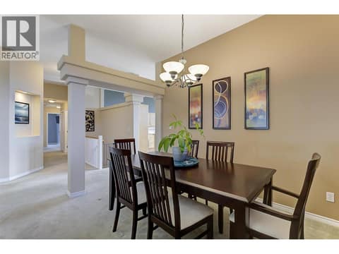 Formal dining room at 2280 Shannon Hills Drive, Shannon Lake, West Kelowna