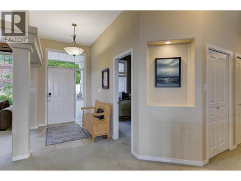 Front foyer at 2280 Shannon Hills Drive, Shannon Lake, West Kelowna
