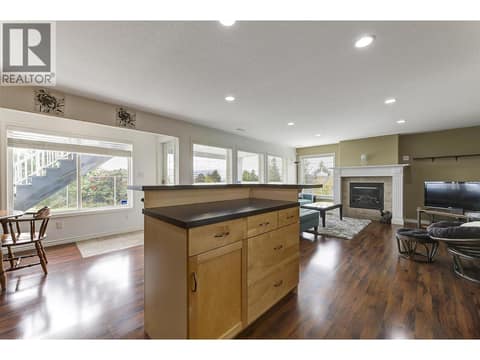 In-law suite kitchen to living room at 2280 Shannon Hills Drive, Shannon Lake, West Kelowna