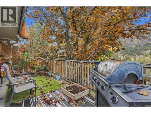 Deck off living room at 1237 Highridge Drive, Barnhartvale, Kamloops