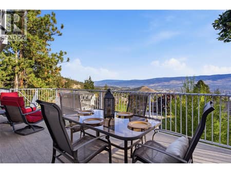 Patio off main floor at 1030 Skeena Drive, Dilworth Mountain, Kelowna