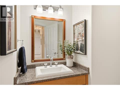 Powder Room at 1030 Skeena Drive, Dilworth Mountain, Kelowna