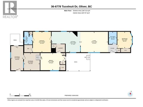 Floor plan at 6778 TUCELNUIT Drive Unit# 36, Oliver