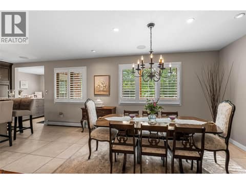 Dining room at 6450 Meadowland Crescent S, Barnhartvale, Kamloops