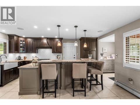 Kitchen bar area at 6450 Meadowland Crescent S, Barnhartvale, Kamloops