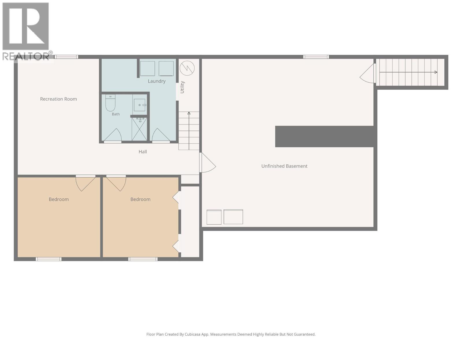 Downstairs Floorplan at 1669 Hiob Road, Revelstoke
