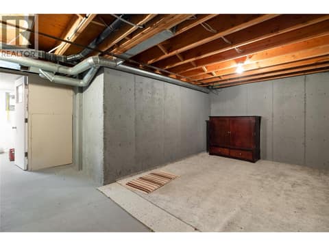 Unfinished basement at 3900 27 Avenue Unit# 2, Westmount, Vernon