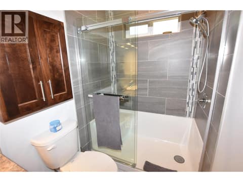 Ensuite tiled shower at 259 Grouse Avenue, Okanagan North, Vernon