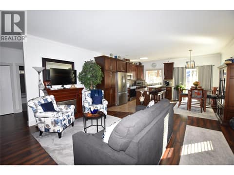 Open plan main living area at 259 Grouse Avenue, Okanagan North, Vernon