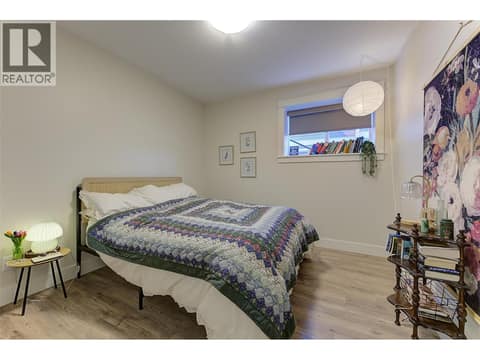 Basement suite bedroom at 13371 Apex Lane, Lake Country East / Oyama