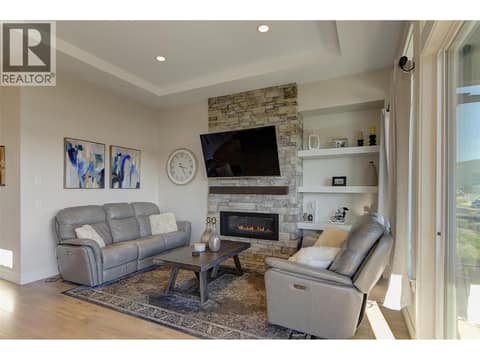 Gas fireplace at 13371 Apex Lane, Lake Country East / Oyama