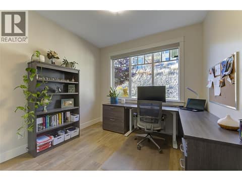 Main floor 3rd bedroom - used as an office at 13371 Apex Lane, Lake Country East / Oyama
