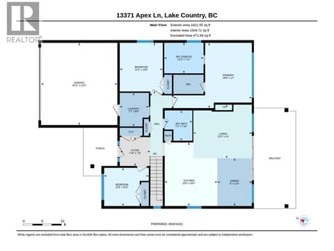 Main floor plan at 13371 Apex Lane, Lake Country East / Oyama