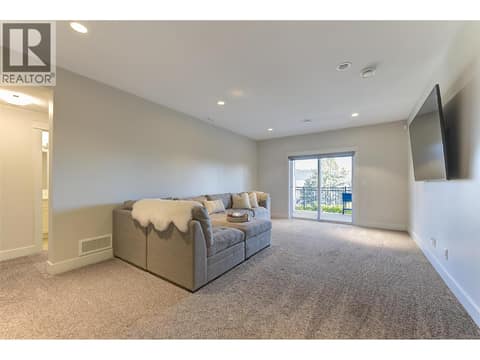 Walk-out basement rec room at 13371 Apex Lane, Lake Country East / Oyama