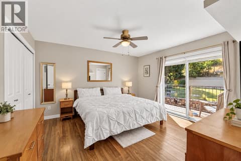 Primary Bedroom  Photo has been altered with AI to show neutral colour scheme at 2045 Valleyview Drive, Valleyview, Kamloops