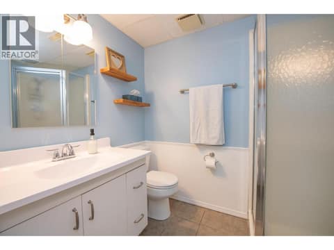 Basement Bathroom at 7126 Longacre Drive, Okanagan Landing, Vernon