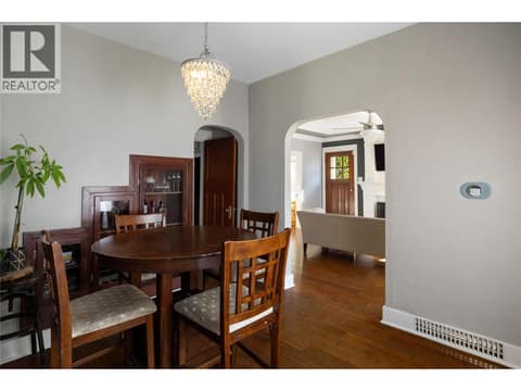 Dining area at 4004 Pleasant Valley Road, Harwood, Vernon