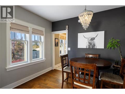 View from living room toward kitchen at 4004 Pleasant Valley Road, Harwood, Vernon