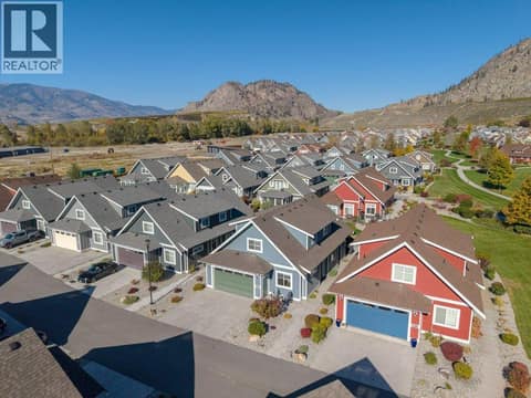 Aerial view of front of home at 2450 Radio Tower Road Unit# 70, Oliver Rural