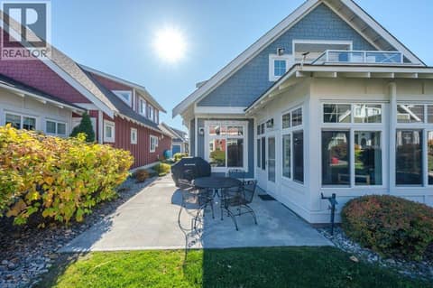 Back north-facing patio at 2450 Radio Tower Road Unit# 70, Oliver Rural