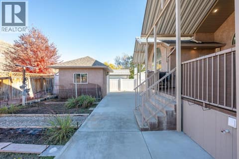 Back yard & workshop at 1124 Fairview Road, Oliver