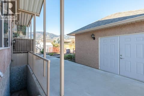 Basement entrance & workshop at 1124 Fairview Road, Oliver