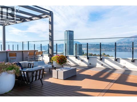Rooftop Patio at 1471 St Paul Street Unit# 1609, Kelowna North